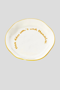 Kitchen Dining: Maegen Statement Plate 'These Dishes Won't Wash Themselves'