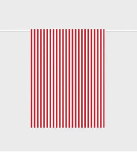 Kitchen Dining: Father Rabbit Tea Towel - French Nautical Red Stripe