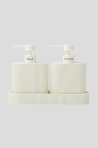 Sid Dispensers w Tray - Ivory