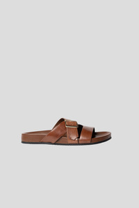 New Arrivals: La Tribe Buckle Strap Slide - Cognac