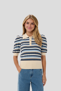 Saint Tropez: Saint Tropez Phillia S/S Top - Allure Multi Stripe
