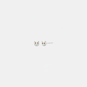 Sophie Kitty Studs - Silver