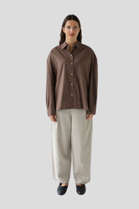 Sophie: Sophie Simple Shirt - Cocoa