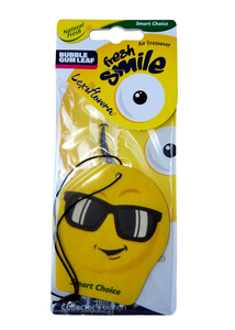 Products: Bubble Gum Leaf – Smiley Card Air Freshener – Lexiflowra