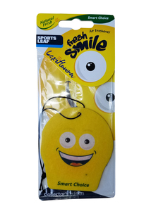 Products: Sports Leaf – Smiley Card Air Freshener – Lexiflowra