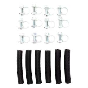 Hose Clamps Fuel System: Assorted Bag of Sleeves and Hose Clamps ID-Ø 4mm / OD-Ø 10mm