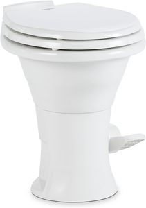 Dometic Sealand Toilets: DOMETIC 310 Standard Toilet - Pressure-Enhanced Flush, Lightweight, Modern RVs, White