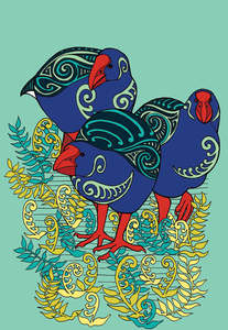 Black And White Prints: NZ Takahe