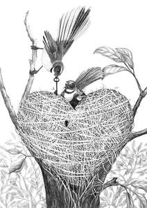 Black And White Prints 1: O. The Key to My Heart