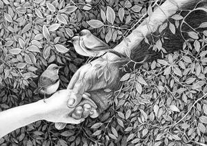 Black And White Prints 1: h. Take My hand