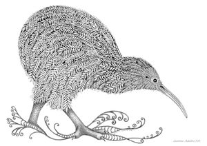 Original Drawing - Kiwi