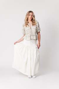 Spring Summer 2024: Navajo Skirt - Vanilla