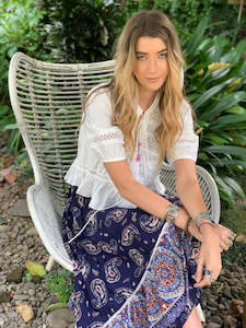 Shirts Blouses: ibiza Lace Blouse - ARCHIVE SALE