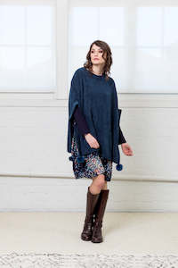 Plush chenille Poncho - WAREHOUSE MOVING SALE