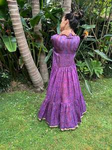 Moonlight Dress Bespoke: Moonlight Dress - Purple Silk (S)