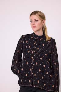 Muse Blouse - Black cooper