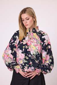 Shirts Blouses: Dylan Blouse - Edwardian floral