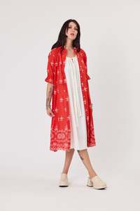 Oasis shirt Dress | Strawberry Embroidery