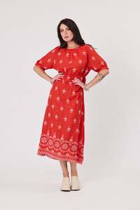 Devotion Dress | Strawberry Embroidery