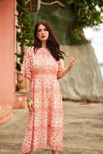 Devotion Dress | Melon bloom lace