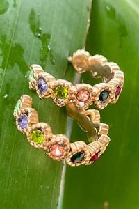 Home Page Clothing Designers New Zealand Libertine The Label: Rainbow Bloom Hoops