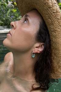 Home Page Clothing Designers New Zealand Libertine The Label: Puffy Heart Earrings - silver