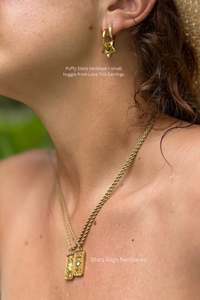 FREE EARRINGS worth $50Puffy Star Earrings - gold