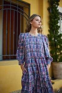 Home Page Clothing Designers New Zealand Libertine The Label: Sienna Dress | French Tartan