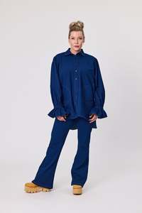 Home Page Clothing Designers New Zealand Libertine The Label: Voltage Pants - Denim knit