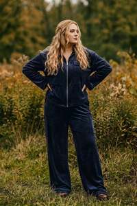 Home Page Clothing Designers New Zealand Libertine The Label: Highland Pants - Midnight velvet