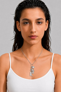 Home Page Clothing Designers New Zealand Libertine The Label: Outlaw Cowboy necklace - silver