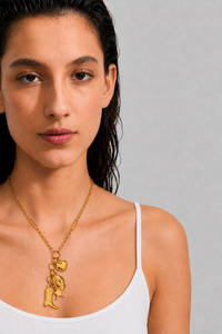 Outlaw Cowboy necklace - gold