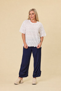 Luna Top | Coconut broiderie