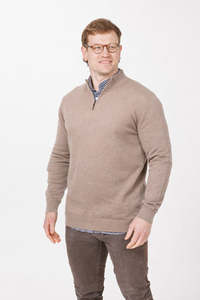 Knitwear And Jerseys: 9901 100% Merino 1/4 Zip Jersey