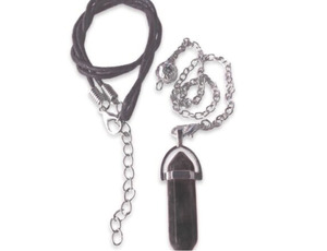 Products: Clearance - Obsidian Pendant/Pendulum Set - Twinpoint Hexagonal - Life Energy Solutions