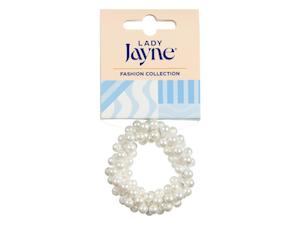 category_id: 5637175111: Lady Jayne Faux Pearl Ponytailer 1ea