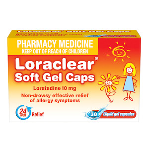 Medicines Allergy Hayfever: Loraclear Soft Gel Caps 10mg 30s