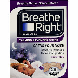 Nasal Medicines: Breathe Right Tan Lavender 26pk