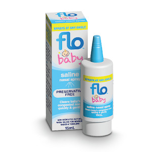 Nasal Medicines: Flo Baby Saline + Nasal Spray 15ml