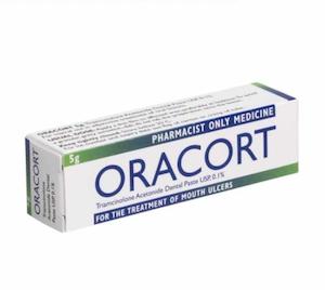 Oracort Dental Paste 0.1% 5g (Pharmacist Only Medicine)