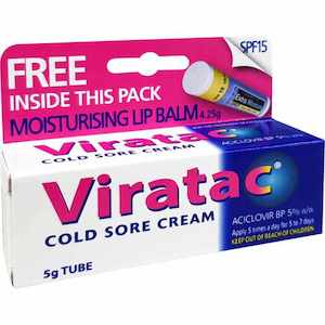 Viratac Cold Sore Cream 5g