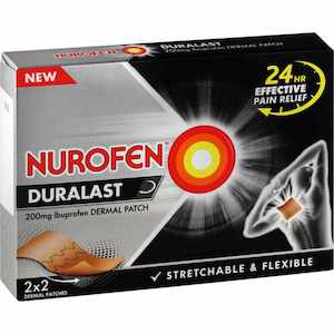 Pain Relief: Nurofen Duralast 200mg Dermal Patch 4pk