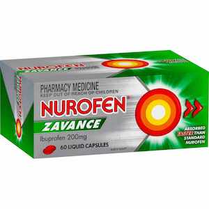 Pain Relief: Nurofen ZAVANCE Liquid Caps 60s