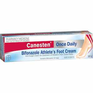 Skincare Treatments Antifungal Treatments: Canesten Once Daily Bifonazole Athlete's Foot Cream 20g