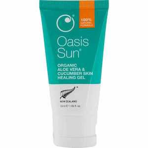 Sun Travel After Sun Care: Oasis Beauty Organic Aloe Vera Cucumber Gel 50ml
