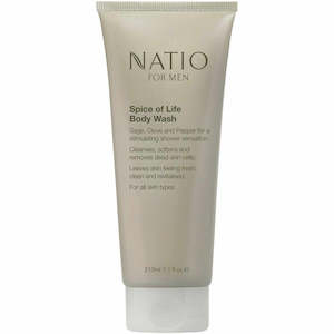 Mens Bodycare: Natio Mens Spice Of Life Body Wash 210ml