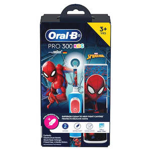 Toothbrushes: Oral B Pro 300 Kids Spiderman Electric Toothbrush
