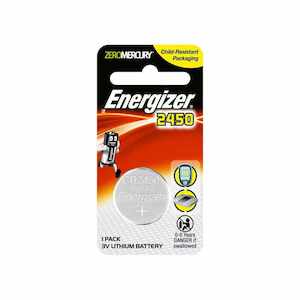 Batteries: Energizer CR2450BP1 Coin 1pk