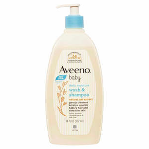 Aveeno Sensitive Baby Wash and Shampoo 532ml