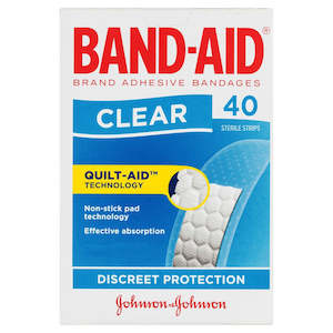 Band-Aid Clear Strips 40pk